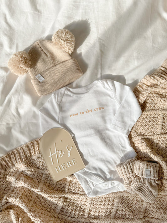 ‘New to the Crew’ Baby Bodysuit